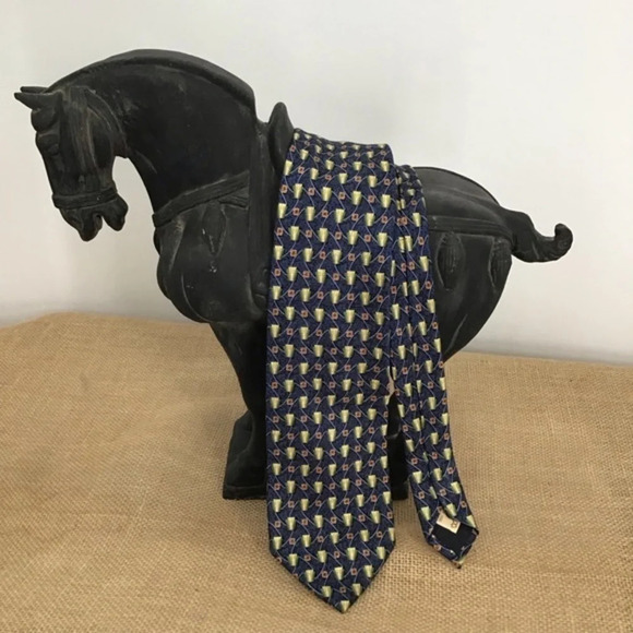 Villa Bolgheri Italia Men’s 100% Silk Tie - Picture 1 of 7